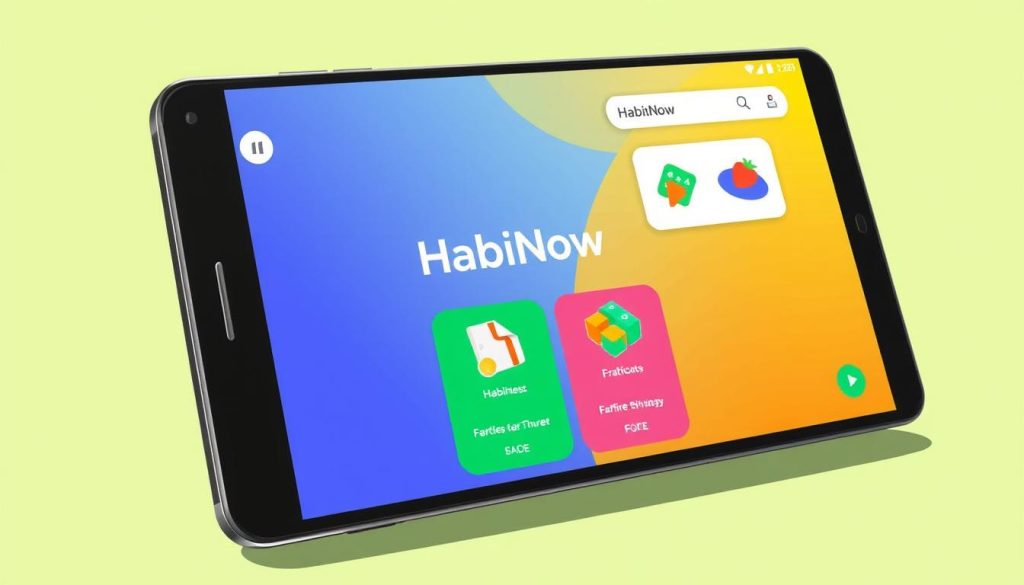An image of the HabitNow app on an Android device, showcasing its user-friendly interface. An image of the HabitNow app on an Android device, showcasing its user-friendly interface.