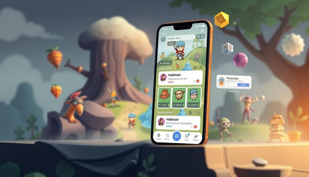 An image of the Habitica app, showing its gamified interface with RPG elements. An image of the Habitica app, showing its gamified interface with RPG elements.