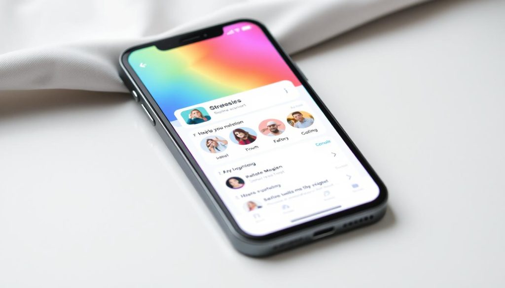 Generate an image of the Streaks app interface on an iPhone. Generate an image of the Streaks app interface on an iPhone.