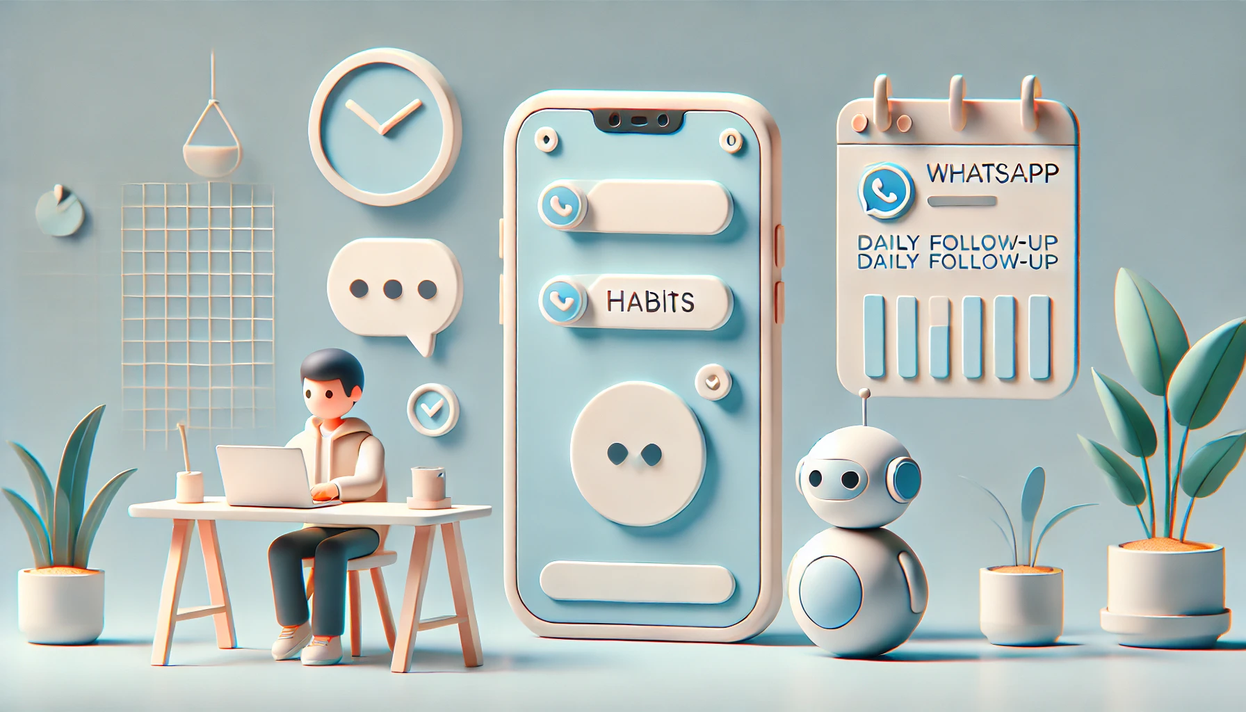 Habits app with a WhatsApp bot for daily tracking